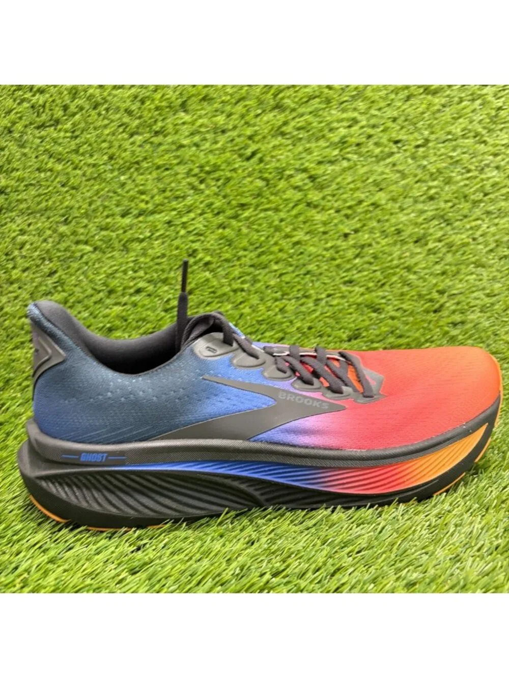 Brooks Ghost 17 Womens Size 10.5 Blue Orange Athletic Running Shoes Sneakers